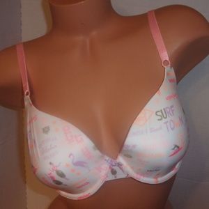 Victoria's Secret Aloha lined demi bra 32DD